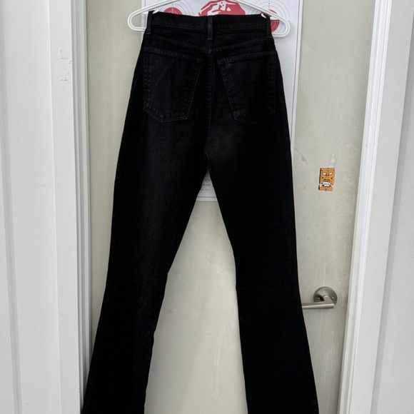Helmut Lang Black Flare Wide Leg Jeans - Picture 4 of 9
